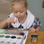 Montessori Student in Pelican class science