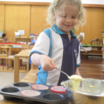 Pelican Fun making Pancakes at Caboolture Montessori School
