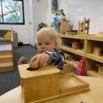 Caboolture Montessori School Tadpole Toddler learning to focus