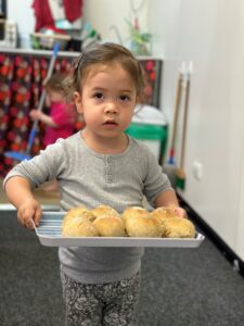 Tadpole Toddlers make bread rolls